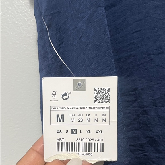 Zara Navy blouse - Picture 5 of 6